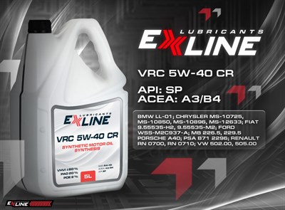Масла EXLINE LUBRICANTS - EXLINE VRC 5W-40 CR (1 л)